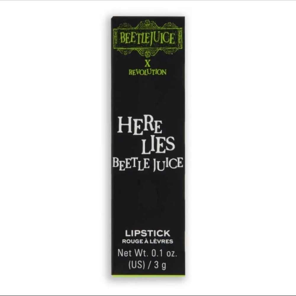 Beetlejuice x Revolution Beetlejuice Lipstick NIB